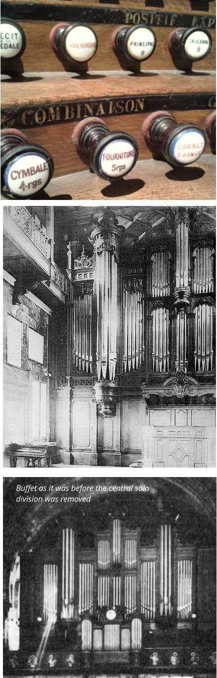 Buffet as it was before the central solo division was removed