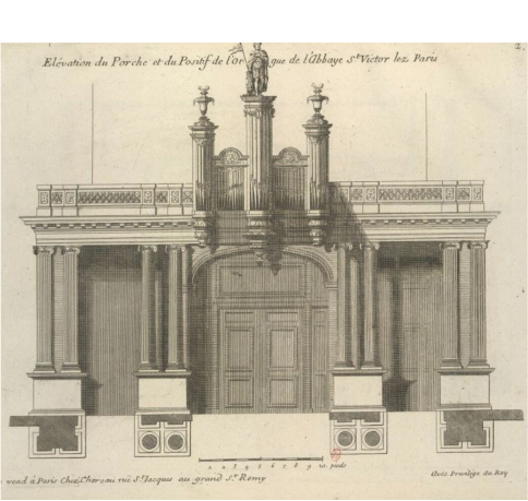 The organ of the Abbey of St Victor (Positif)